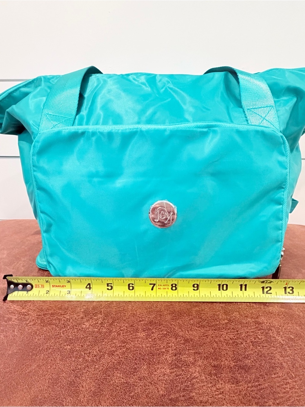 Joy Teal Nylon Travel Tote & Belt Bag Set Y2K Sportcore Coastalcore Vacation Gym - Picture 7 of 15